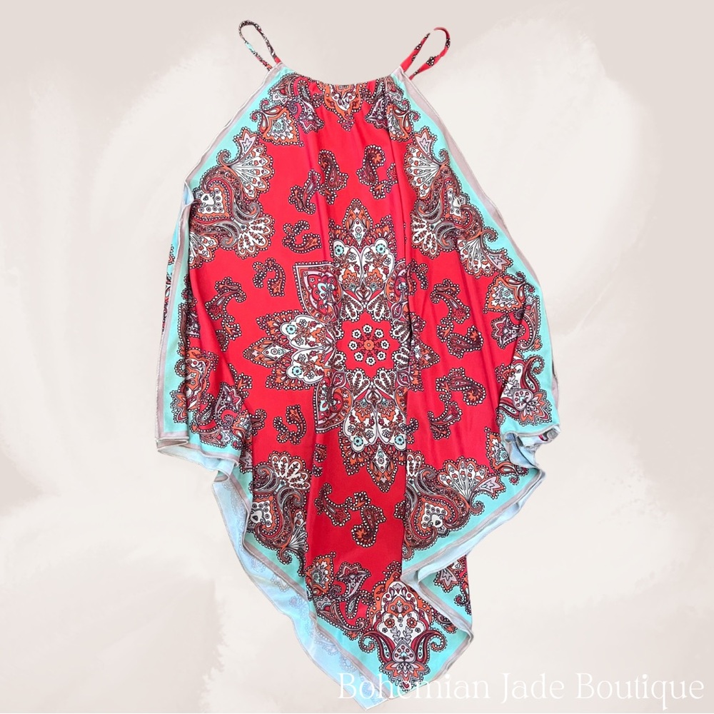 Zara Boho Scarf Tank Top Womenβs Small - Picture 3 of 5